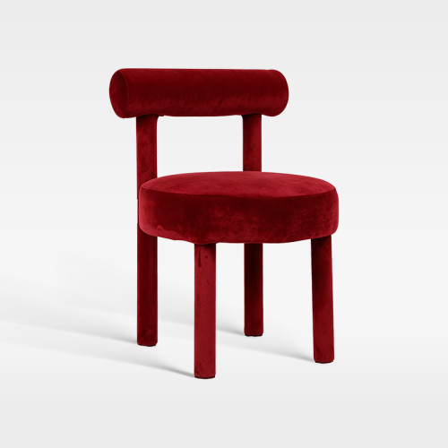 Artistic Full Coverage Upholstered Velvet Chair For Boutique Hotel Lobby Lounge