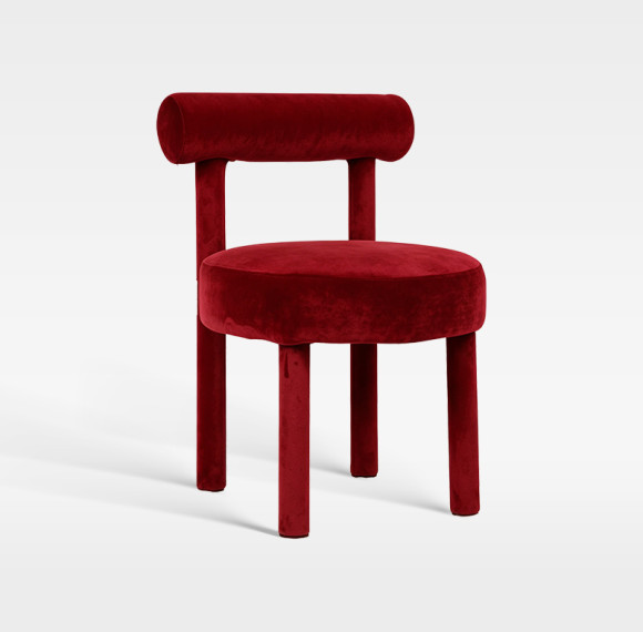 Artistic Full Coverage Upholstered Velvet Chair For Boutique Hotel Lobby Lounge