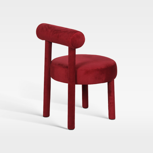 Artistic Full Coverage Upholstered Velvet Chair For Boutique Hotel Lobby Lounge
