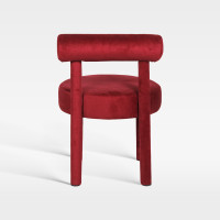 Artistic Full Coverage Upholstered Velvet Chair For Boutique Hotel Lobby Lounge