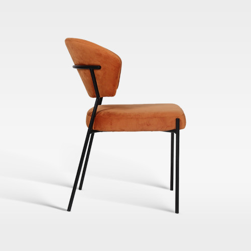 Minimalist Soft Velvet Dining Chair For Hotel Banquet Restaurant