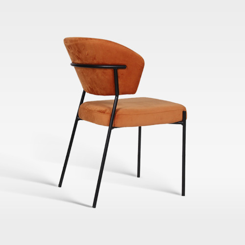 Minimalist Soft Velvet Dining Chair For Hotel Banquet Restaurant