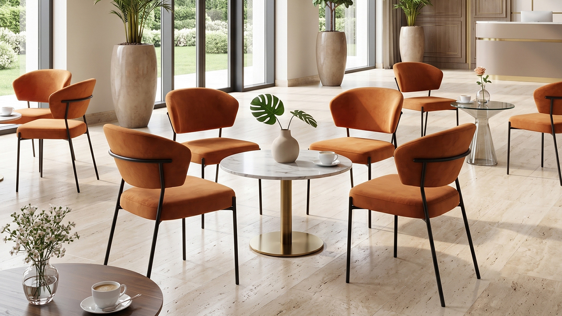 Minimalist Soft Velvet Dining Chair