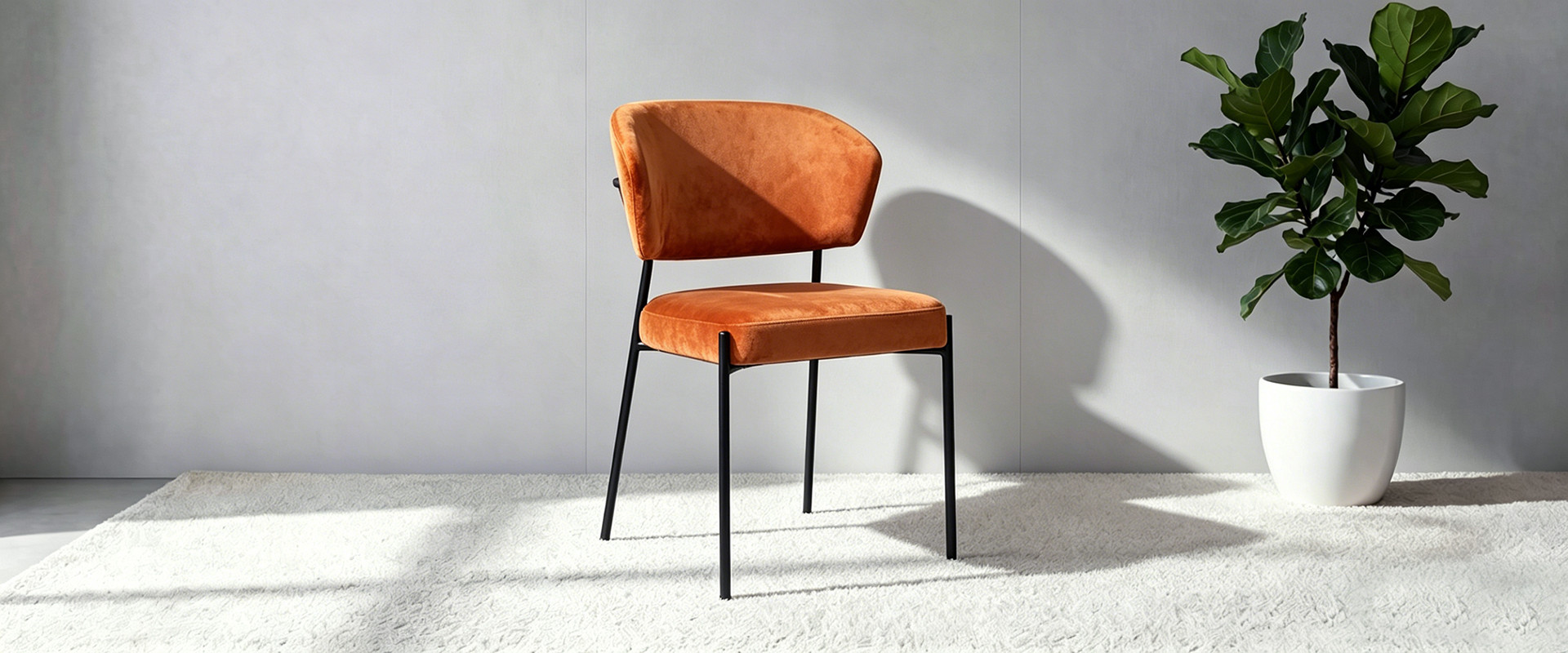 Minimalist Soft Velvet Dining Chair