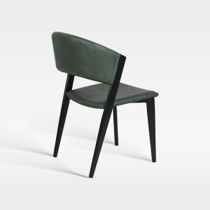 Luxury Soft Pack Curve Back Faux Leather Chair For Hotel Banquet Dining Room
