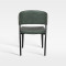 Luxury Soft Pack Curve Back Faux Leather Chair For Hotel Banquet Dining Room
