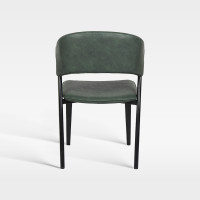 Luxury Soft Pack Curve Back Faux Leather Chair For Hotel Banquet Dining Room