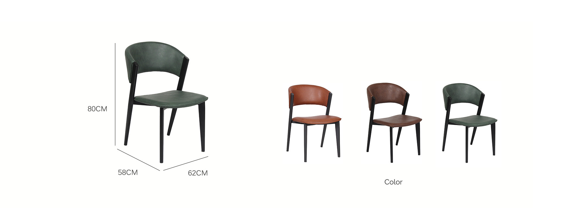 Luxury Soft Pack Curve Back Faux Leather Chair