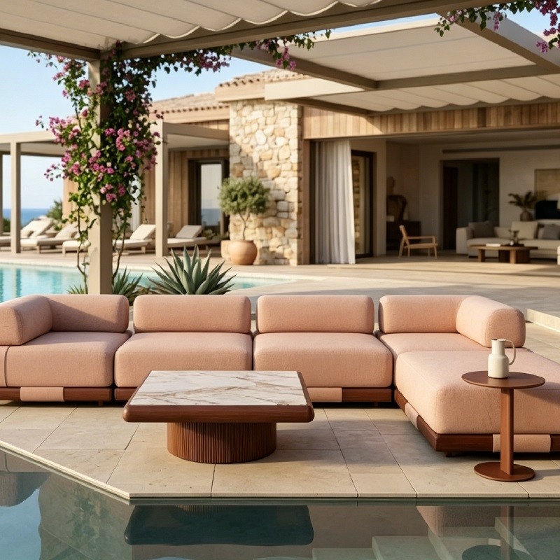 How To Choose Outdoor Sofa Set For Hotel Poolside?
