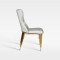 Elegant Button Tuft Fabric Upholstered Dining Chair Hotel Banquet Furniture