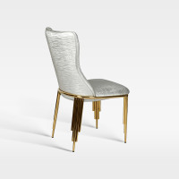 Elegant Button Tuft Fabric Upholstered Dining Chair Hotel Banquet Furniture