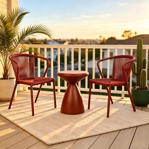 Rope Woven Outdoor Furniture for Luxury Hotel Terraces