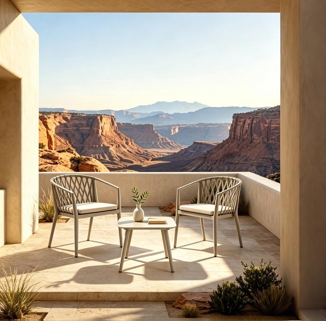rope woven outdoor furniture