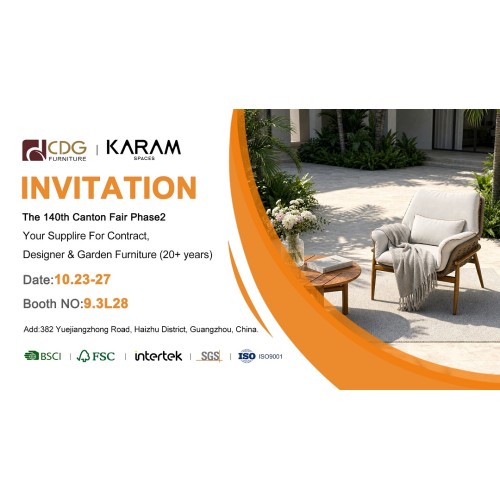 CDG Furniture & Karam Spaces Meet You At The 140th Canton Fair