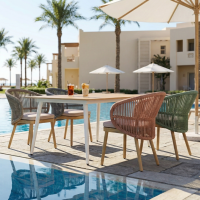 Customizable Outdoor Dining Table For Hotel Coastal Resorts