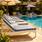 Water-Resistant Outdoor Lounge Chair For Hotel Pool Decks And Terraces