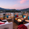 Comfortable Outdoor Leisure Chair With Weatherproof Fabric For Hotel Resort Terraces