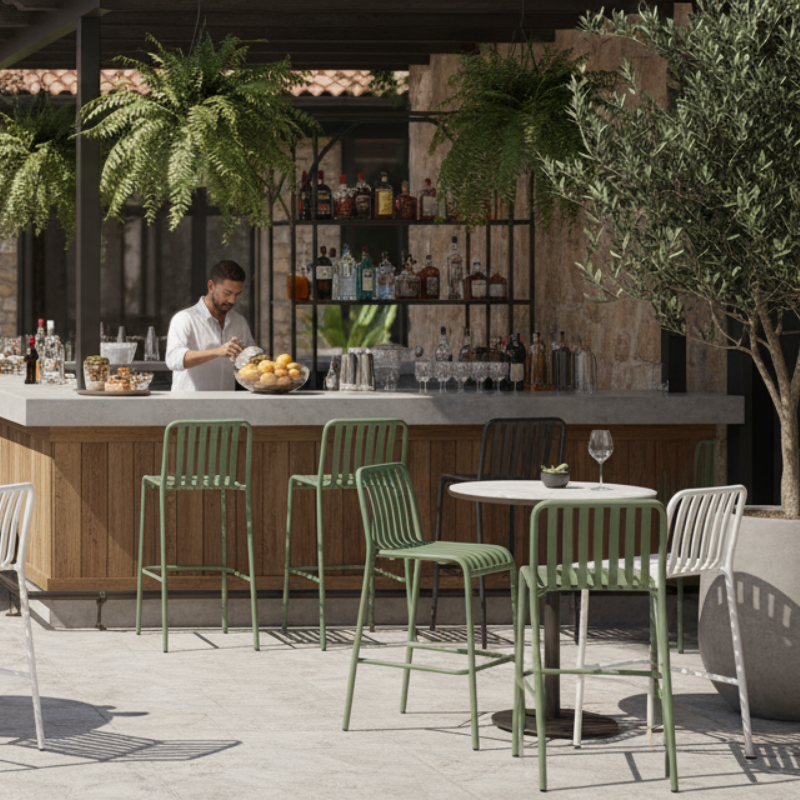 Outdoor Bar Height Table