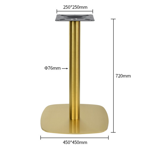 Customized stainless steel table legs -Gold Stainless Steel Table base for  Restaurant/Cafe
