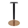 Stainless Steel Round Table Base -Brushed Rose Gold Pedestal for Dining & Cafe