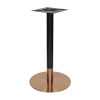 Stainless Steel Round Table Base -Brushed Rose Gold Pedestal for Dining & Cafe