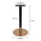 Stainless Steel Round Table Base -Brushed Rose Gold  Pedestal for Dining & Cafe