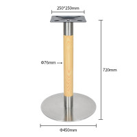 Commercial Grade Round Table Bases | Restaurant Stainless Steel Table Legs