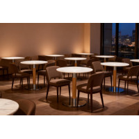 Commercial Grade Round Table Bases | Restaurant Stainless Steel Table Legs