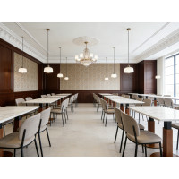 Wood Grain Iron Table Base  | Commercial Restaurant Table Bases