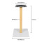 Modern Square  Table Base | Light Oak Column with White Square Pedestal for Cafe & Dining Tables