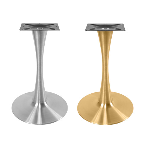 Tulip-Shaped  Brushed Table Base | Metal Coffee Table Legs
