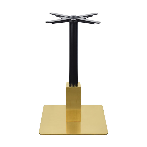Commercial Stainless Steel Table Bases | Brushed Gold & Black Commercial Restaurant Table Legs