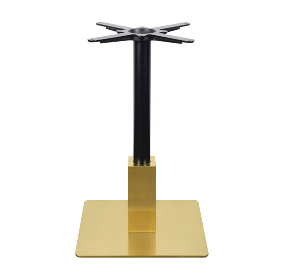 Commercial Stainless Steel Table Legs | Brushed Gold & Black Commercial Restaurant Table Legs