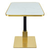 Commercial Stainless Steel Table Legs | Brushed Gold & Black Commercial Restaurant Table Legs