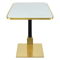 Commercial Stainless Steel Table Bases | Brushed Gold & Black Commercial Restaurant Table Legs