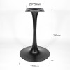 Tulip-Shaped Black Table Base | | Metal Coffee Table Legs
