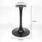 Tulip-Shaped Black Table Base | | Metal Coffee Table Legs