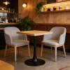 Tulip-Shaped Black Table Base | | Metal Coffee Table Legs