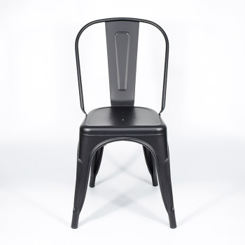 Black Industrial Metal Dining Chair | commercial dining chair
