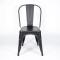 Black Industrial Metal Dining Chair | commercial dining chair