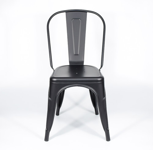 Black Industrial Metal Dining Chair | Commercial Restaurant Chair Manufacturer