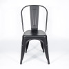 Black Industrial Metal Dining Chair | commercial dining chair