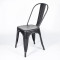 Black Industrial Metal Dining Chair | commercial dining chair