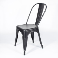 Black Industrial Metal Dining Chair | Commercial Restaurant Chair Manufacturer