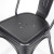 Black Industrial Metal Dining Chair | commercial dining chair