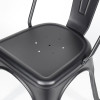 Black Industrial Metal Dining Chair | commercial dining chair