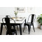 Black Industrial Metal Dining Chair | commercial dining chair