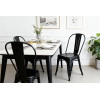 Black Industrial Metal Dining Chair | commercial dining chair