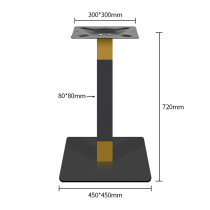Modern Square Base Table Pedestal | metal dining table legs
