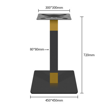 Modern Square Base Table Pedestal | metal dining table legs